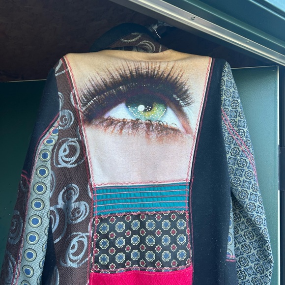 Desigual Multicolor Y2K Artistic Cape - Picture 8 of 15